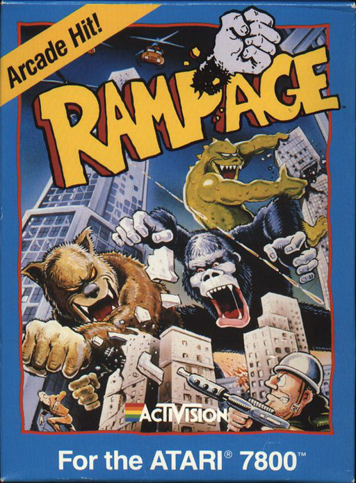 Rampage (USA) 7800 Game Cover